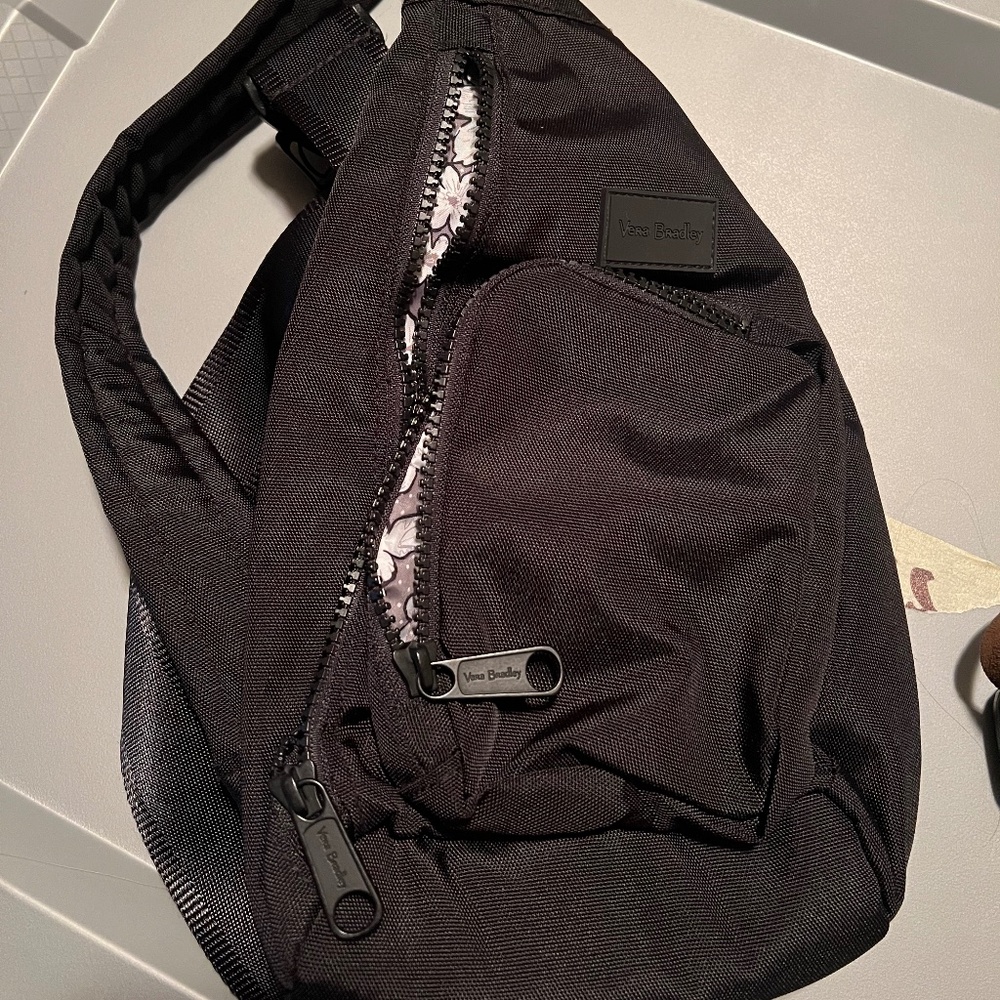 Vera Bradley Mini Sling Bag in black
